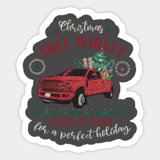 Christmas Tree Market Sticker